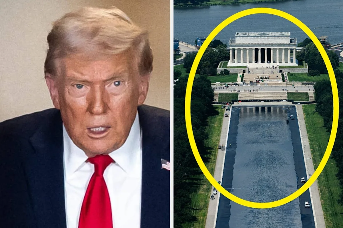 Trump Blames Green Reflecting Pool on “Liberal Vandals,” Orders Wave of Arrests.