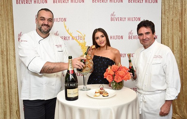 Alberico, Olivia Culpo and Executive Pastry Chef Thomas Henzi unveiled the menu on Tuesday for the annual preview event 