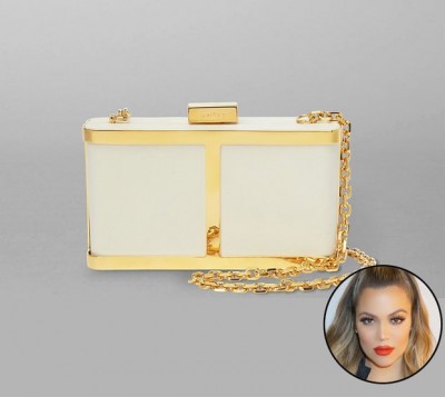 Khloe Kardashian: Maiyet Butterfly Box Clutch, $1,495, maiyet.com.